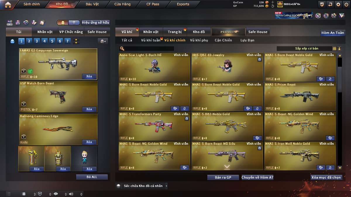 shop acc cf uy tin gia re
